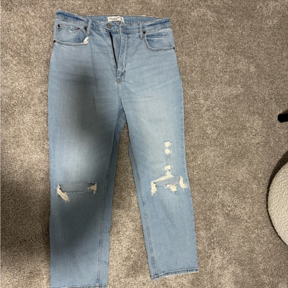 Abercrombie & Fitch Light Blue High Rise Jeans